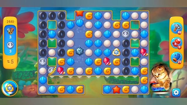 Fishdom 2022, no Boosters, 2441 level - прохождение без бустеров, 2441 смотреть онлайн