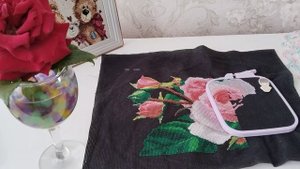 Что у меня на канве? Вышивка крестом.