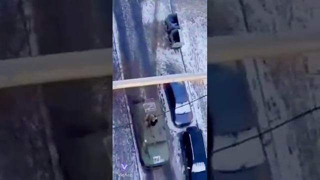 Одна из колонн 2-й ОБрСпН в составе бронеавтомобилей «Тигр»  2022 г