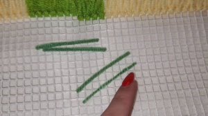 Ковровая вышивка по наволочке🐞✨️ / Узелковая техник