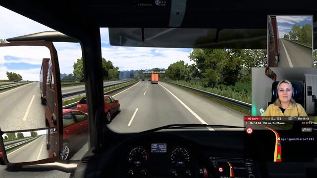 ETS 2. Настоящий конвой друг за другом. смотреть онлайн