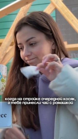 Когда на стройке очередной косяк, а тебе принесли чай с ромашкой