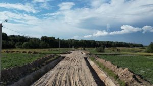 КП "Лесная Роща" Строительство дорог июль 2023г