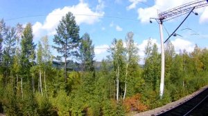 Вид из окна поезда - Природа Забайкальского края (близ г.Могоча)