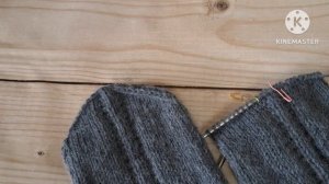 Мужские варежки спицами. Обзорный МК.