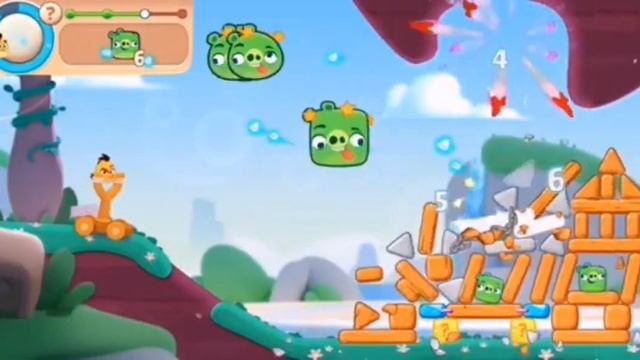 Отрывок, из видео прохождение Angry Birds Journey смотреть онлайн