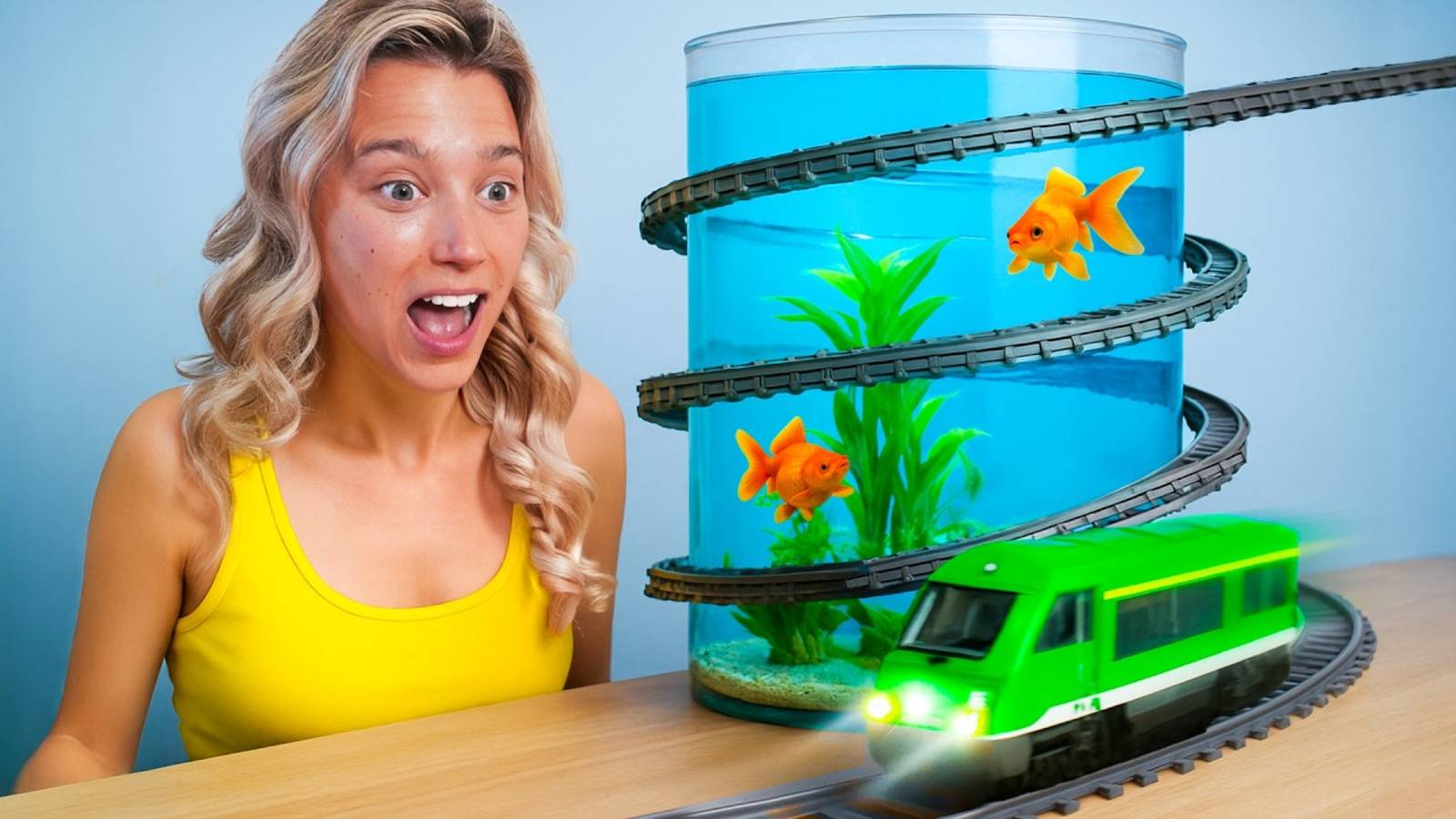 Я Построила Гигантскую Железную  Дорогу LEGO для своих Питомцев! | Aquarium Info