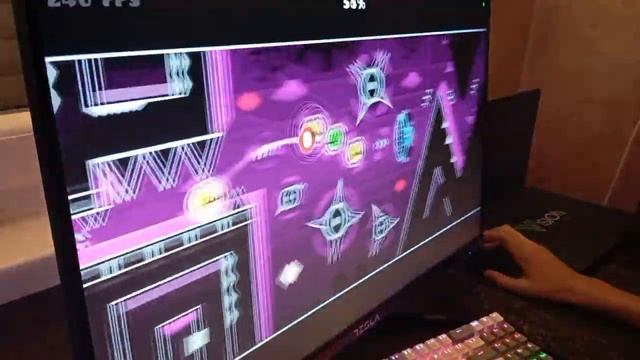 СМЕРТЬ ДИКТАТОРА (Azurite 100% // Extreme Demon // Geometry Dash 2.2) смотреть онлайн