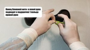 Простая петля. Передний способ с подачей нити 2 пальце?
