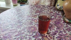 Топлю печь ,чай из липы .