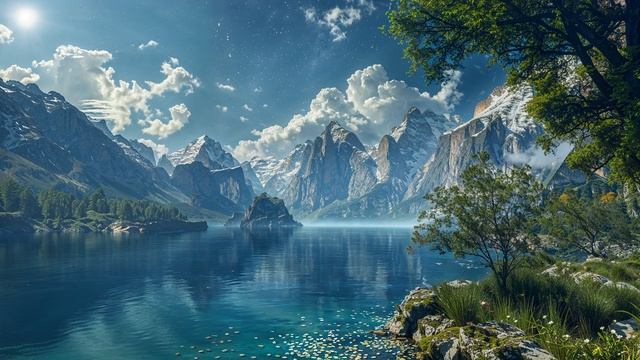 Озеро Эвия. Оазис Олиуса. Дневная атмосфера / Lake Evia. The oa