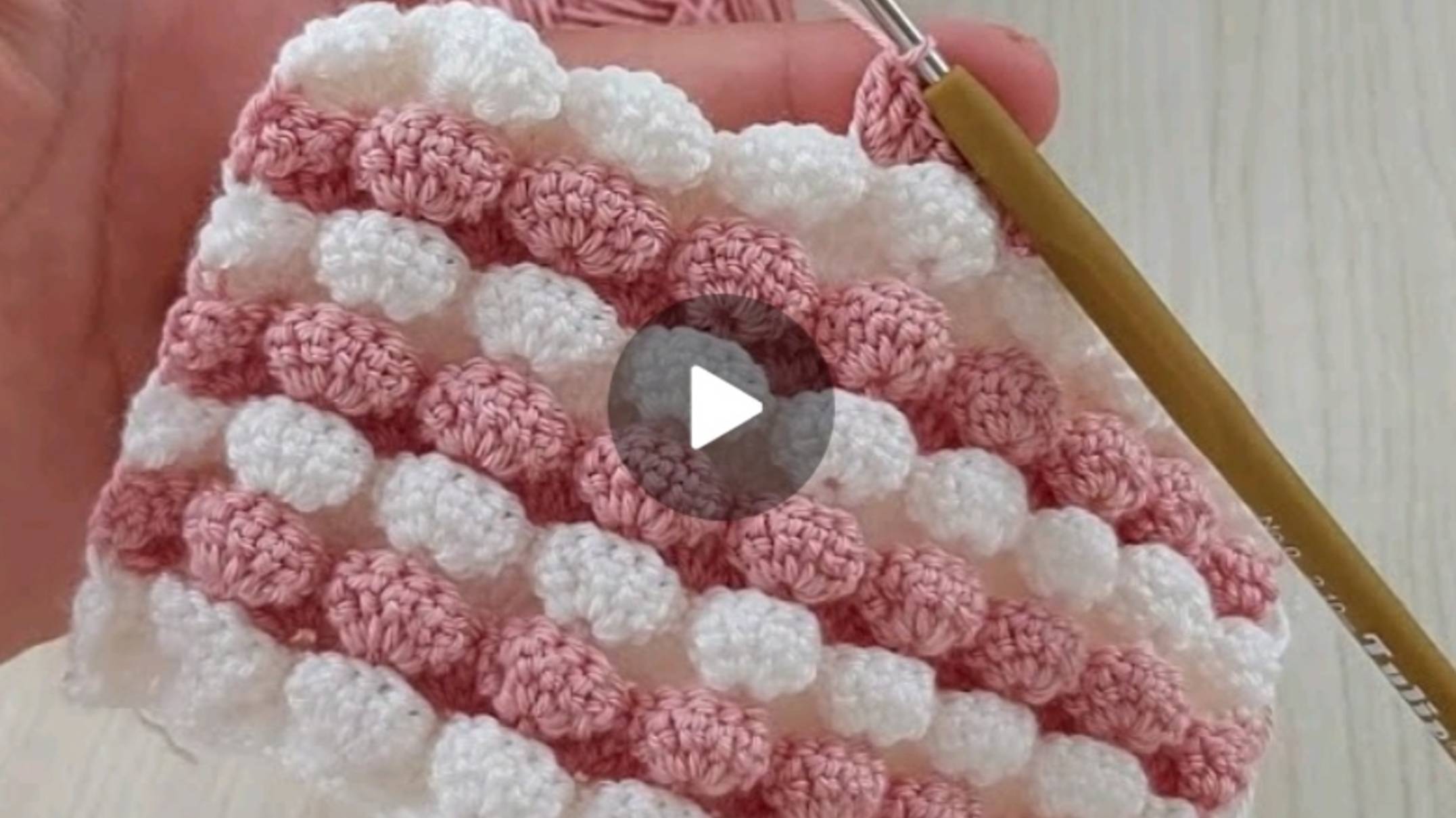 Узор крючком #веселыепетельки #вязаниекрючком #Анявяжет