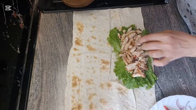 Шаурма домашняя из филе курицы, как мы любим, очень про