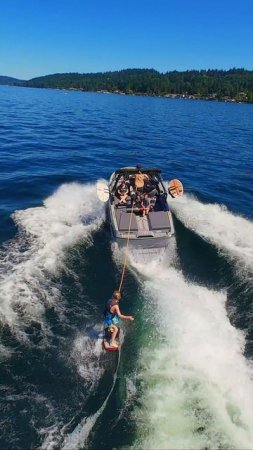 🌊 Катание на вейкборде на озере Вашингтон! 🌊