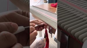 Вязанная косынка на вязальной машине