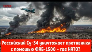 Российский Су-34 уничтожает противника с помощью ФАБ-1500 – где НАТО?