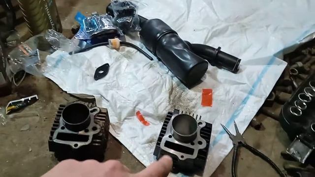 Мопед АЛЬФА . Установка колец. смотреть онлайн