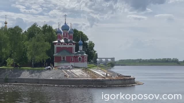 Углич #1 Uglich 05.2025 Набережная. Волга. Центр города. Отель "Дом Блиновых В Угличе". 乌格利奇