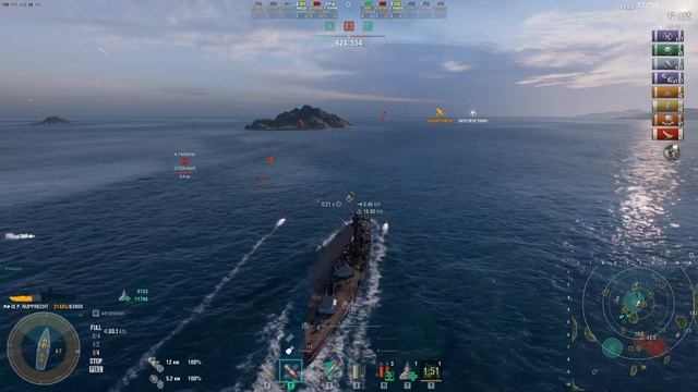 ⚓ ПРИНЦ РУПРЕХТ ● ЛИНКОР ГЕРМАНИИ⚓ WORLD OF WARSHIPS! #worldofwarsh смотреть онлайн