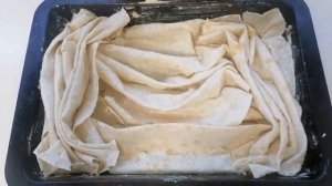 Пирог из лаваша с творогом (кыырма, кывырма).