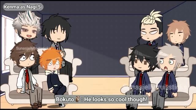 Haikyuu react to Kenma as Nagi part 1