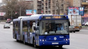 Поездка на автобусе ЛиАЗ-6213.22 № 15441 Маршрут № 210 Москва.