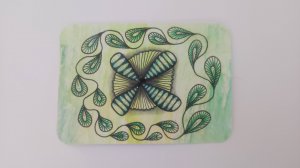 АТС Танцы танглов в акварели 3