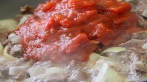 Гречка со свининой с подливкой