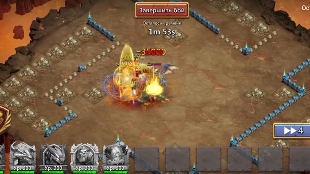 Битва замков Castle Clash прохождение острова лавы 2 в соло смотреть онлайн