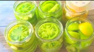 ЗАКРЫВАЮ ЗЕЛЁНЫЕ ПОМИДОРЫ НА ЗИМУ! ВКУСНЕЕ СВЕЖИХ – БАНОЧКИ «ЗДОРОВЬЕ»!  Рецепт для Нового года!
