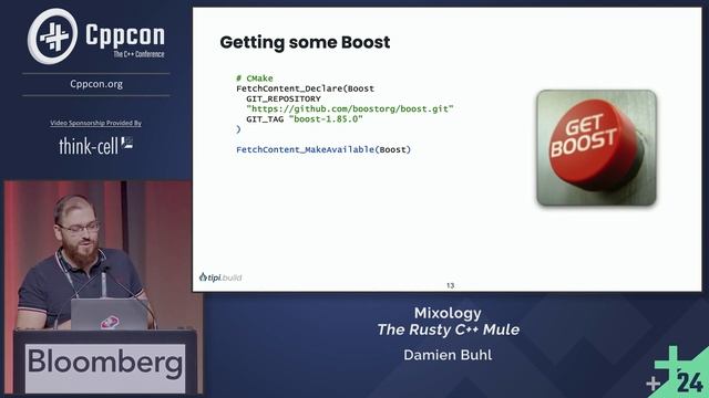 Lightning Talk: C++ and Rust Bindings - Mixing It Best With CMake - Damien Buhl - CppCon 2024