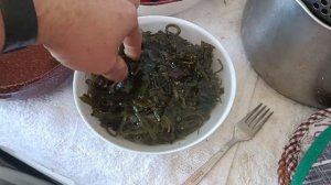 как просто готовлю салат из сушёных водорослей ламина