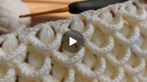 Узор крючком #веселыепетельки #вязаниекрючком #Анявяжет