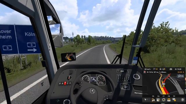 Euro Truck Simulator 2 ПРОХОЖДЕНИЕ ПЕРЕВОЗКА ПАССАЖИРОВ НА АВТО смотреть онлайн