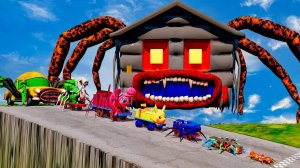 Большие И Маленькие Монстры Против Скоростного Спуска Прыгают С Новым В Beaming.drive