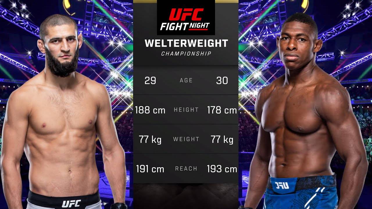 Хамзат Чимаев против Хоакина Бакли Полный бой - UFC 5