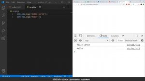 Первая программа на JavaScript.  First steps