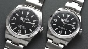 Rolex Explorer 36mm vs Rolex Explorer 39mm - меньше лучше？