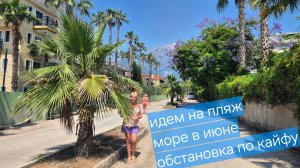 Турция.Отдых в Текирова.Дорога на пляж ОБСТАНОВКА ПО КАЙФУ