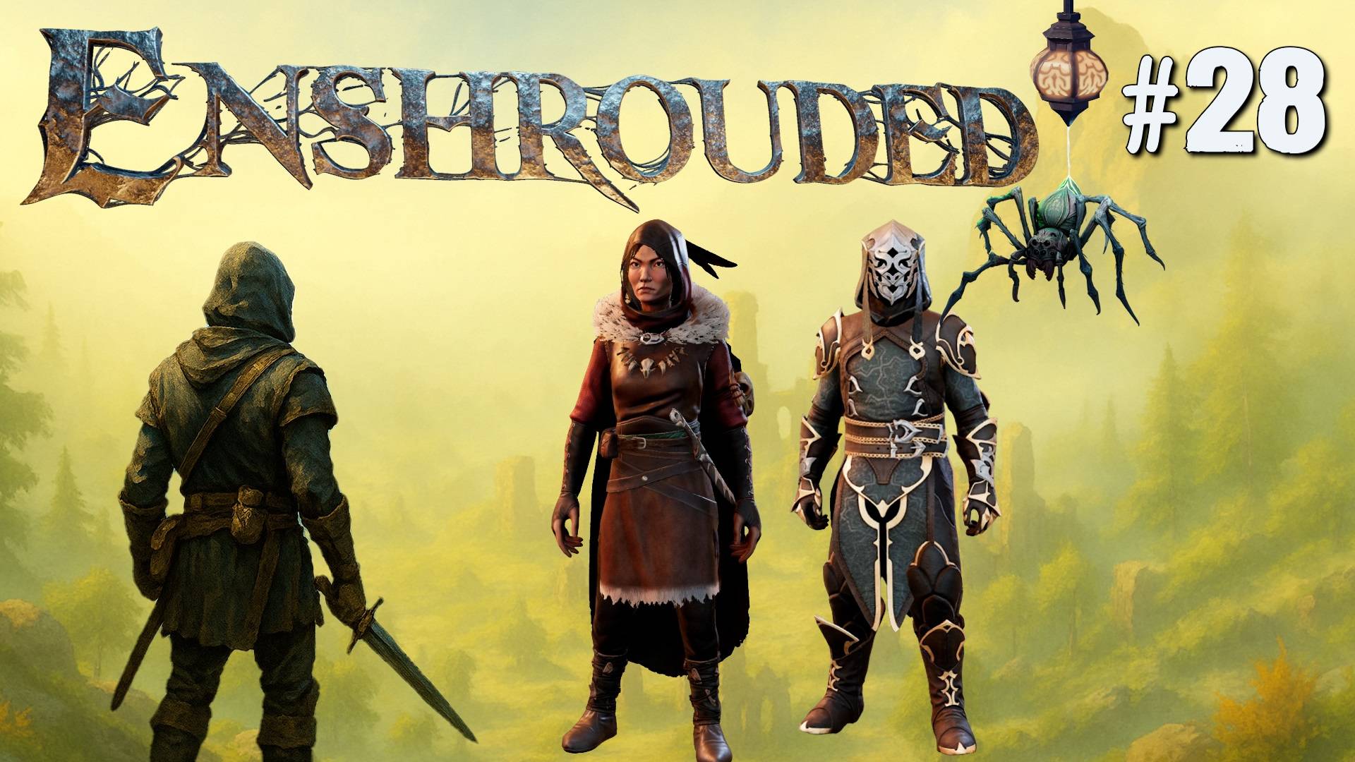 ЗАКАНЧИВАЕМ ДОМ КУЗНЕЦА и НАЧИНАЕМ СТРОИТЬ ДОМ ДЛЯ ОХОТНИЦЫ ENSHROUDED. №28