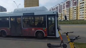 Автобус МАЗ-206.948 гос№ т200вр774 по маршруту №16 (г. Магнит?