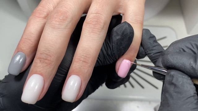 Aesthetic nail design|  MILKY NAILS | Молочный маникюр с нежным дизайн?