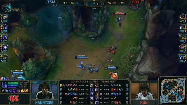 TSM vs. FOX - Неделя 9 Tie-Break 1 | LCS NA Summer 2018 Split смотреть онлайн