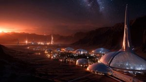 Solar system and spaceships -4K