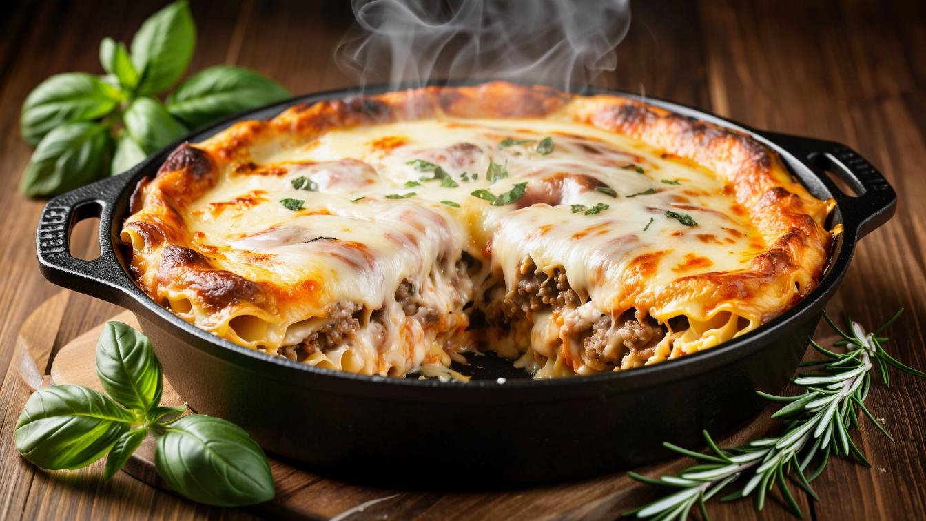 Лазанья с мясом и сыром — пошаговый рецепт с сочной начинкой и нежным бешамелем