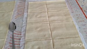 Слоёные треугольники с фаршем😊💐