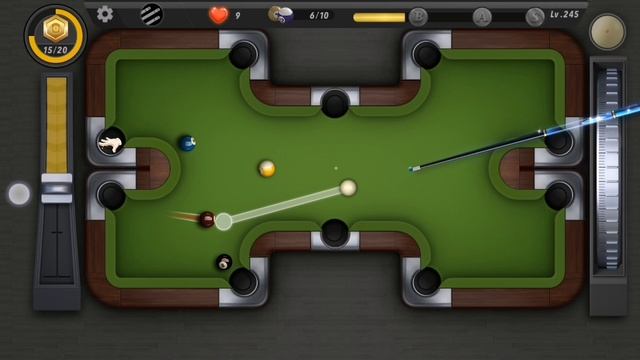 Игра в бильярд