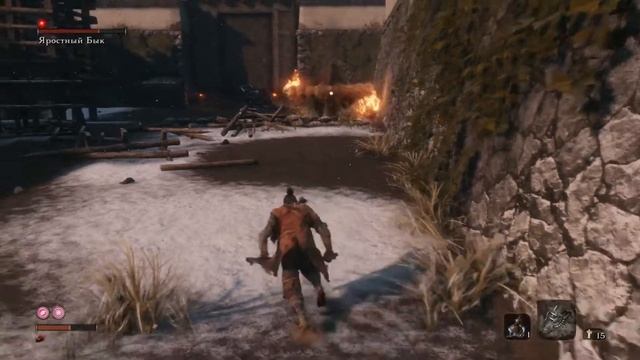 БОСС ЯРОСТНЫЙ БЫК в Sekiro: Shadows Die Twice! Бой на кончиках пал? смотреть онлайн
