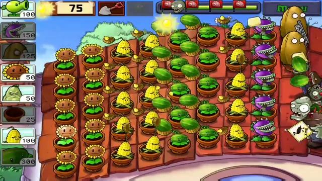 Финальный уровень в Plants vs Zombies - Самый сложный уровень ? смотреть онлайн