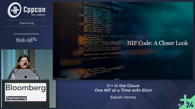 Lightning Talk: C++ in the Cloud: One NIF at a Time with Elixir - Sakshi Verma - CppCon 2024